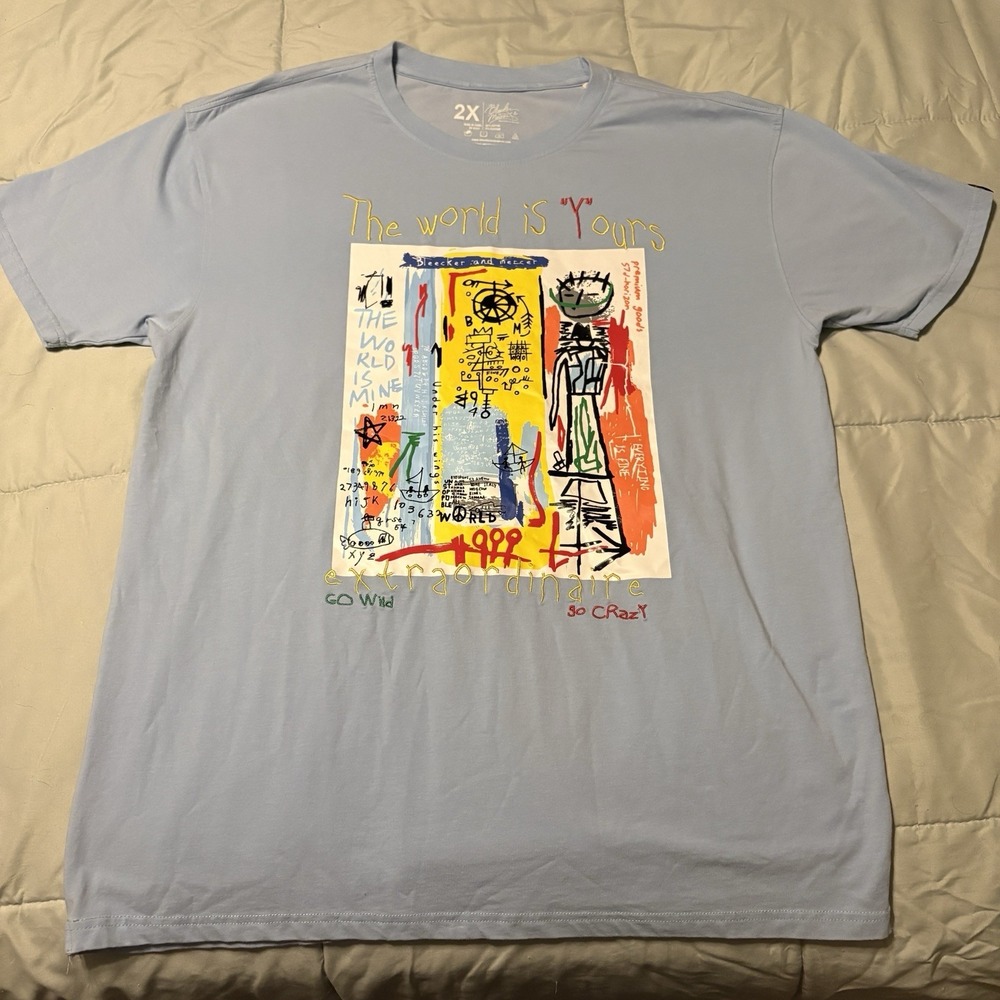 Bleecker & Mercer The World Is Yours Graphic T Shirt Privileged Streetwear 2XL